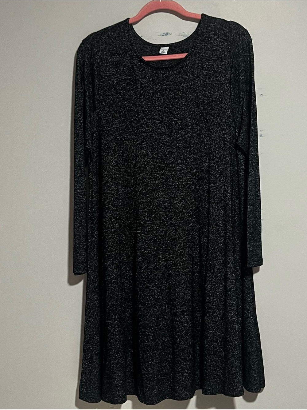 Old Navy Black Long-Sleeve Swing Dress #0038